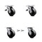Service Caster 5 Inch Glass Filled Nylon Caster Set with Roller Bearings 2 Brakes 2 Swivel Lock SCC-TTL30S520-GFNR-2-BSL-2 - alternate 4